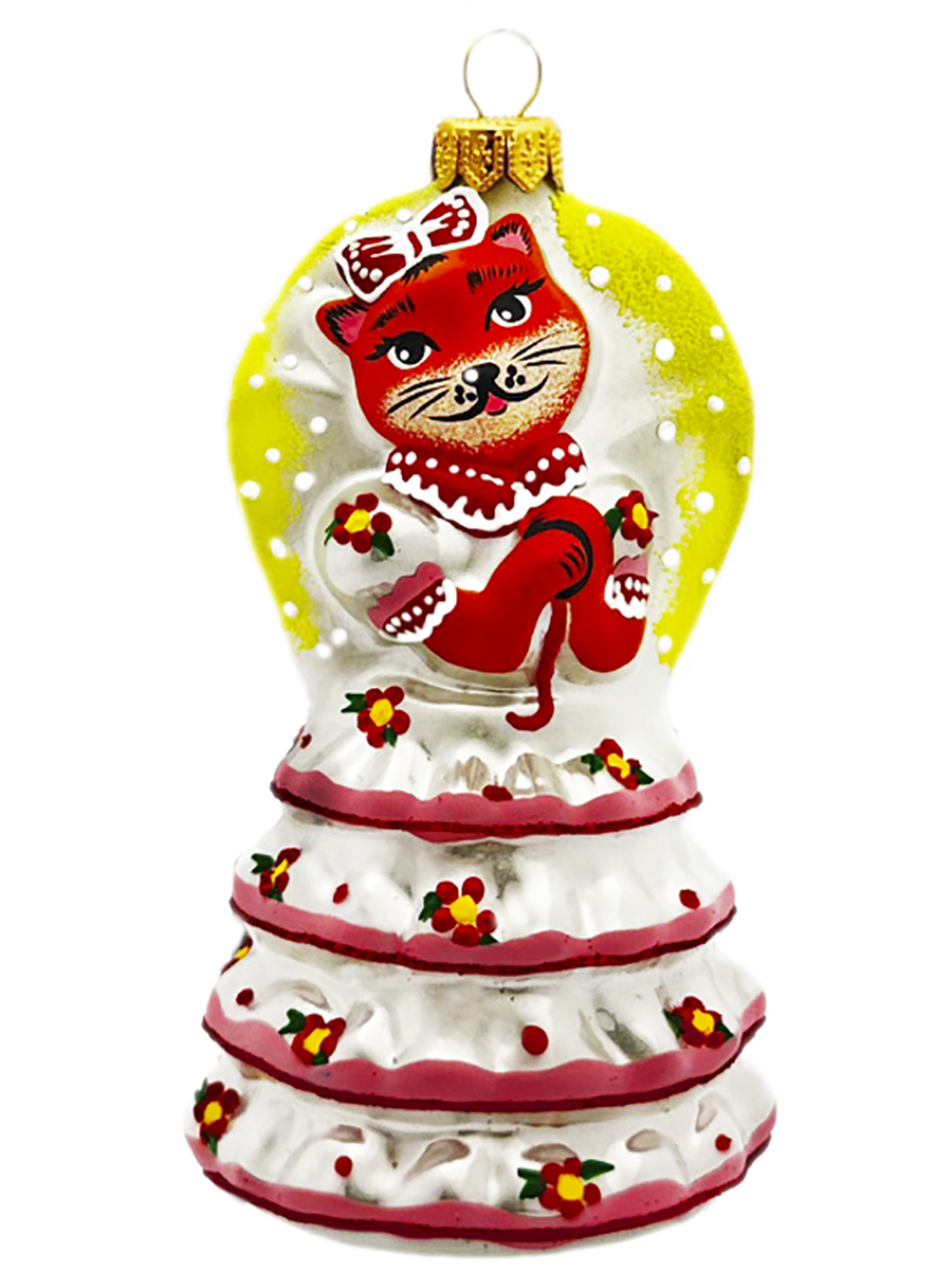 Елочное украшение Кошечка с зонтиком 161516403